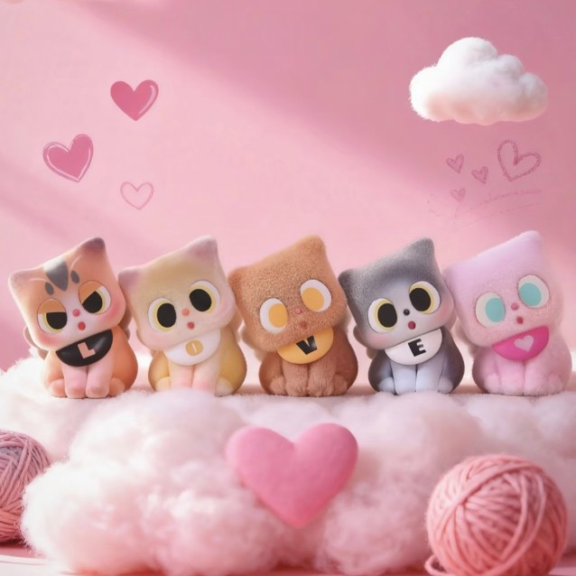 【拆盒】pitty咪的名字迷你手办盲盒摆件礼物可爱潮流mini玩具公仔