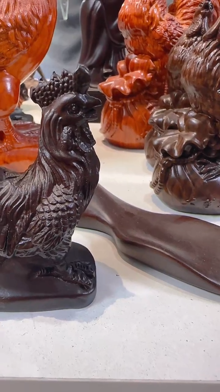 【闪购商品】木木雕黑檀木10鸡一只