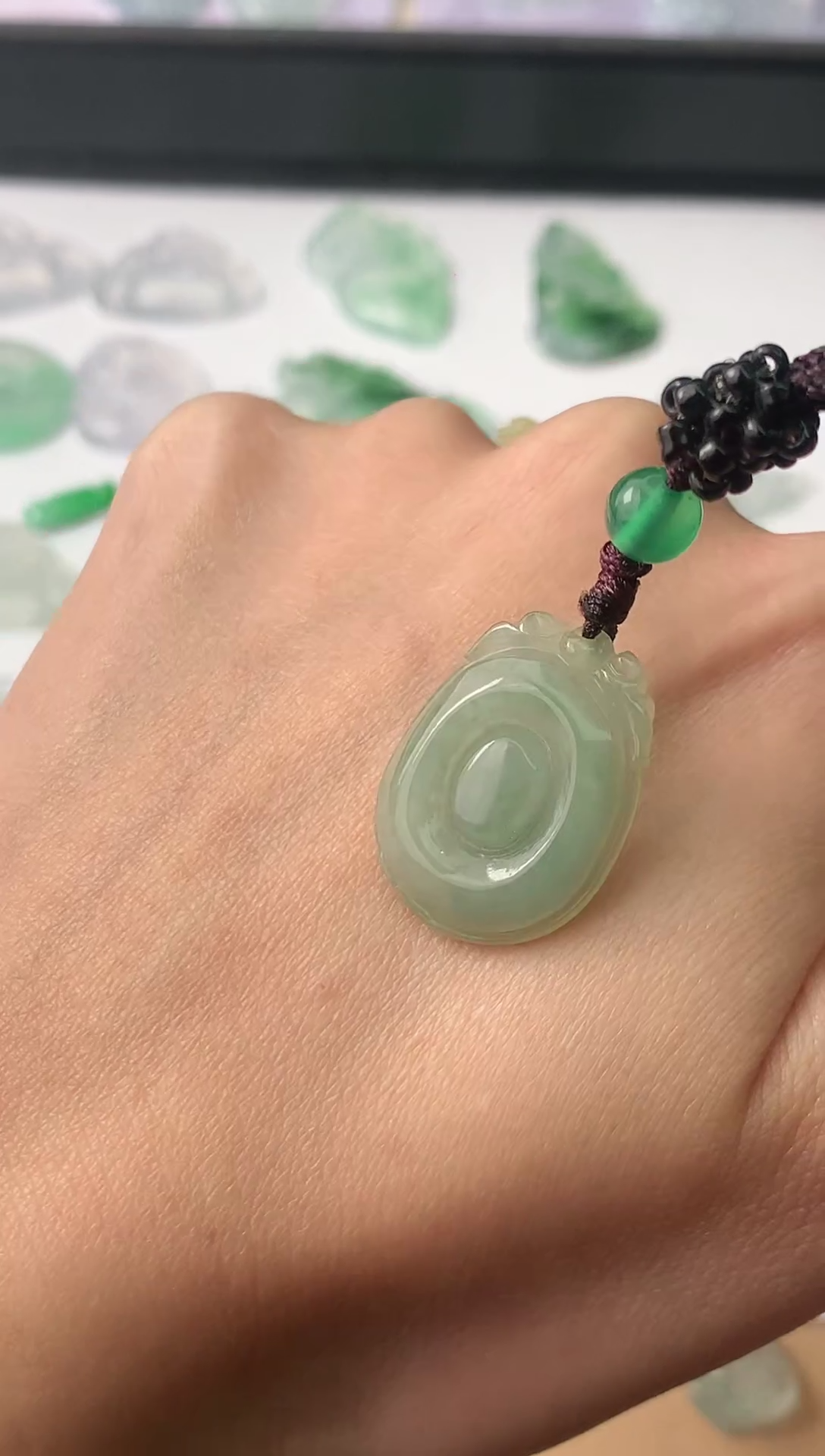 【闪购商品】翡翠颈饰未镶嵌翡翠A货福贝吊坠