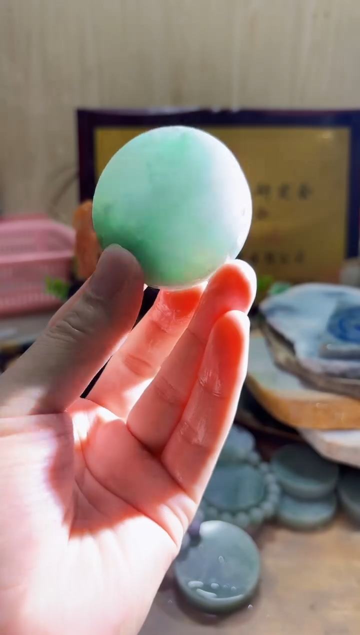 翡翠挂件未镶嵌A货常星2855