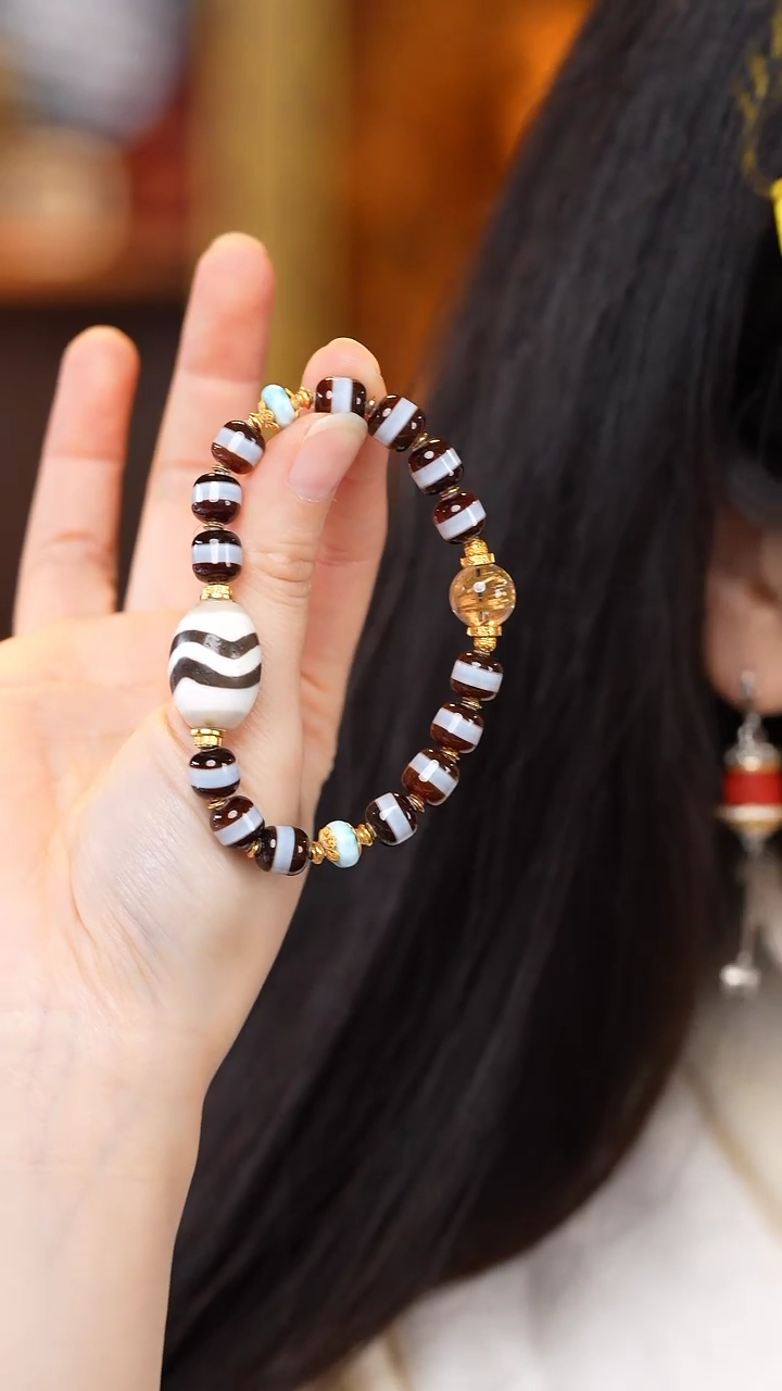 【闪购商品】玛瑙/玉髓颈饰未镶嵌Z27579牙牙手串