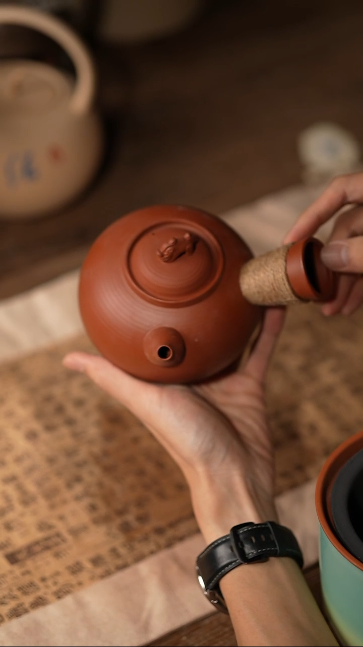 058小胖藤把手侧把壶500cc