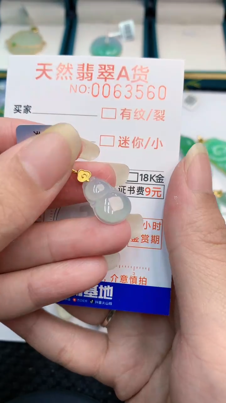 【闪购商品】翡翠颈饰18K金镶嵌            81·