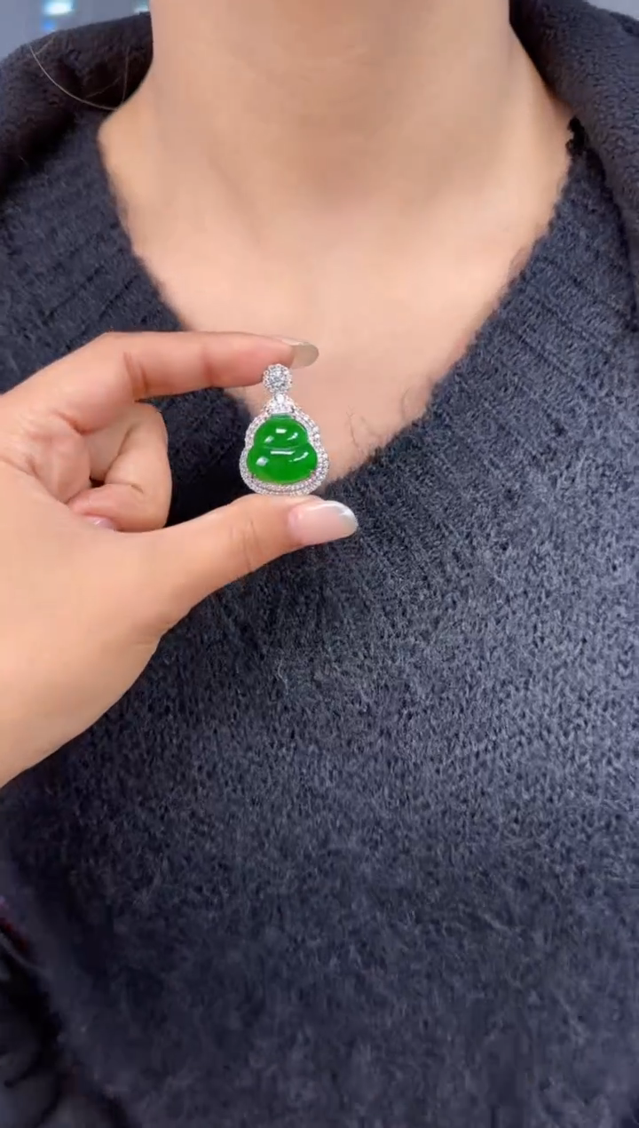 未镶嵌定制翡翠翡翠吊坠139