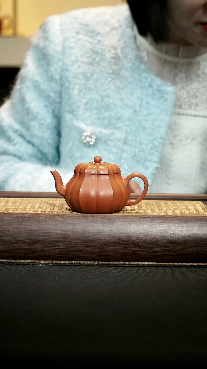 【闪购商品】紫砂茶壶周季山-天茶星菊钮石鼓壶-内推