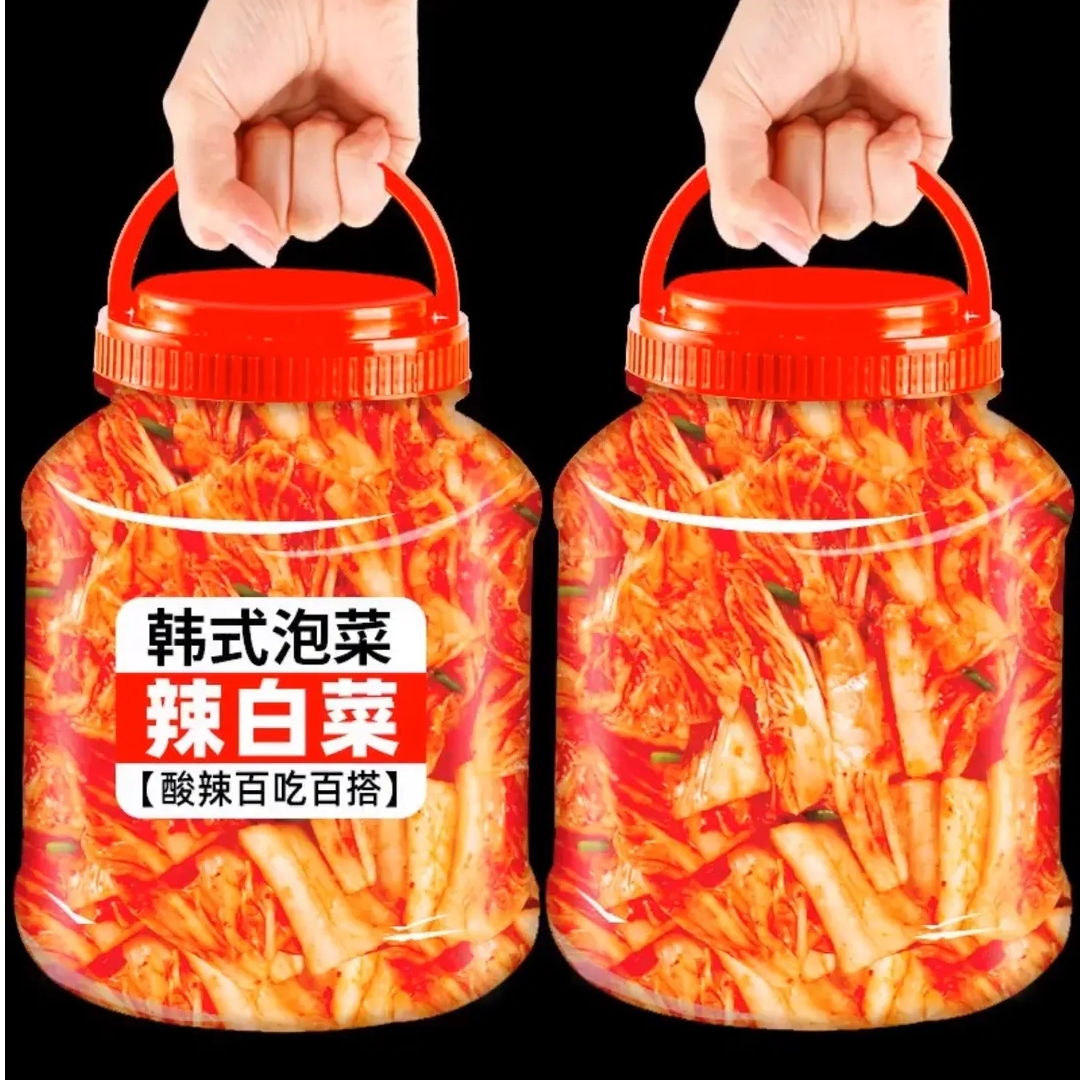 超大桶装韩式辣白菜商用东北辣白菜罐装酸爽腌菜下饭咸菜榨菜泡菜