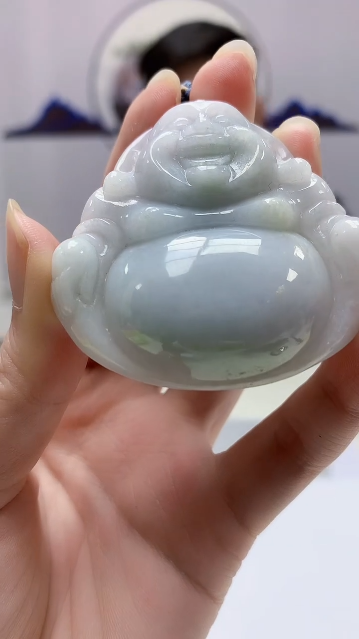 【闪购商品】定制翡翠未镶嵌5152zm-毛货挂件佛公58