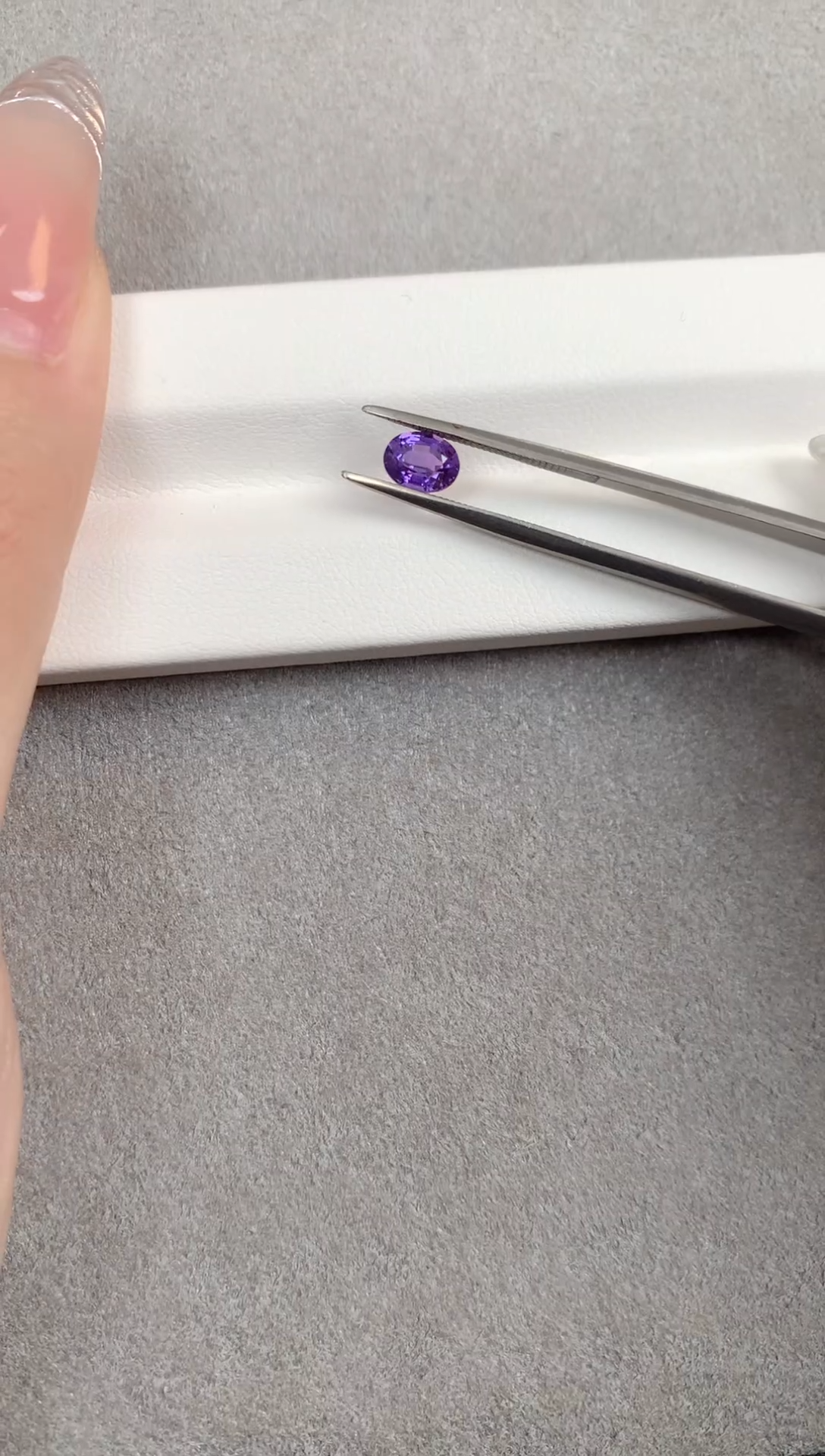 【闪购商品】蓝宝石裸石未镶嵌天然紫色蓝宝石   0.82ct