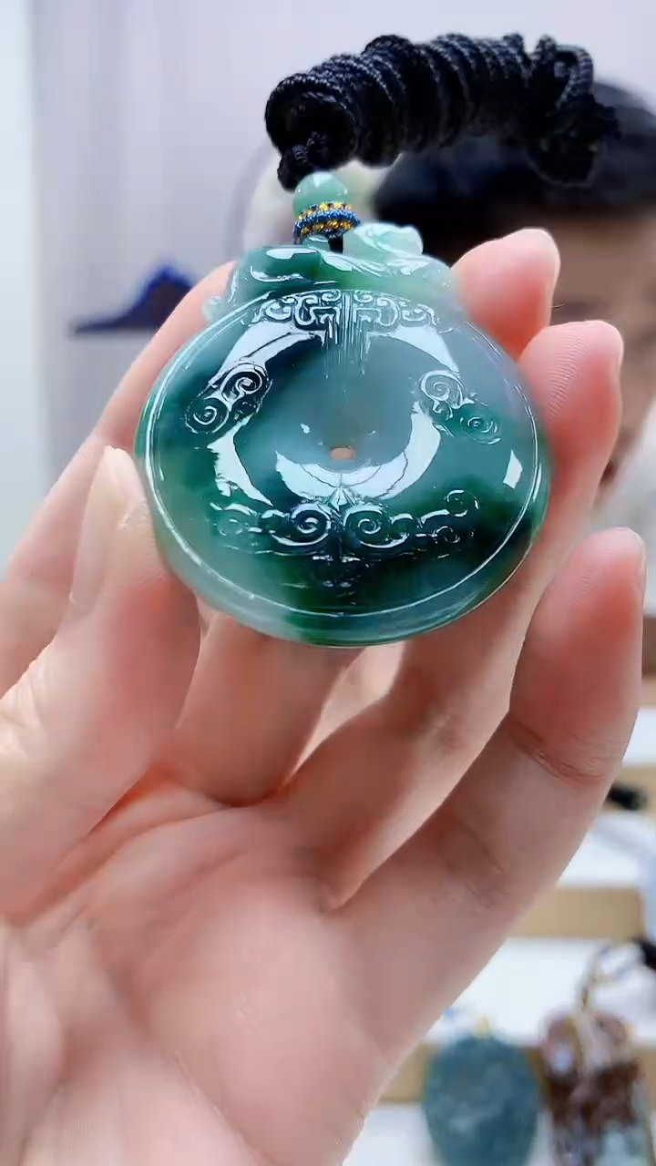 未镶嵌定制翡翠5028zm-毛货挂件187