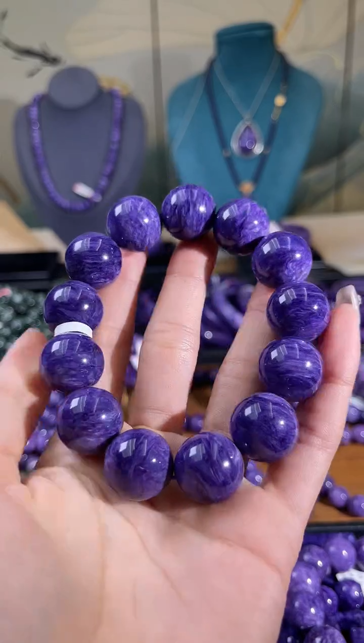 【闪购商品】查罗石（紫龙晶）手串未镶嵌18