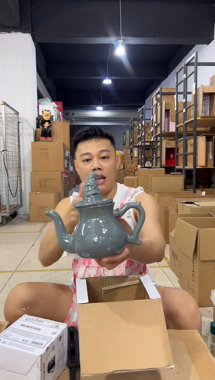 瓷片原盒哈利波特茶壶