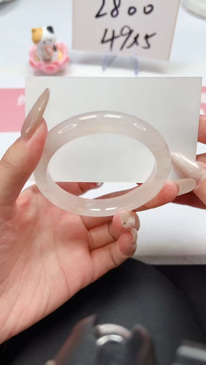 【闪购商品】石英质玉手镯未镶嵌A200-55.9