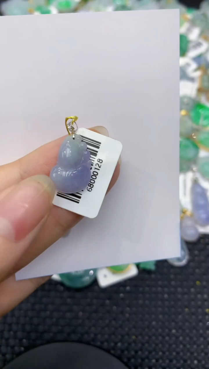 【闪购商品】翡翠颈饰18K金镶嵌8888888888