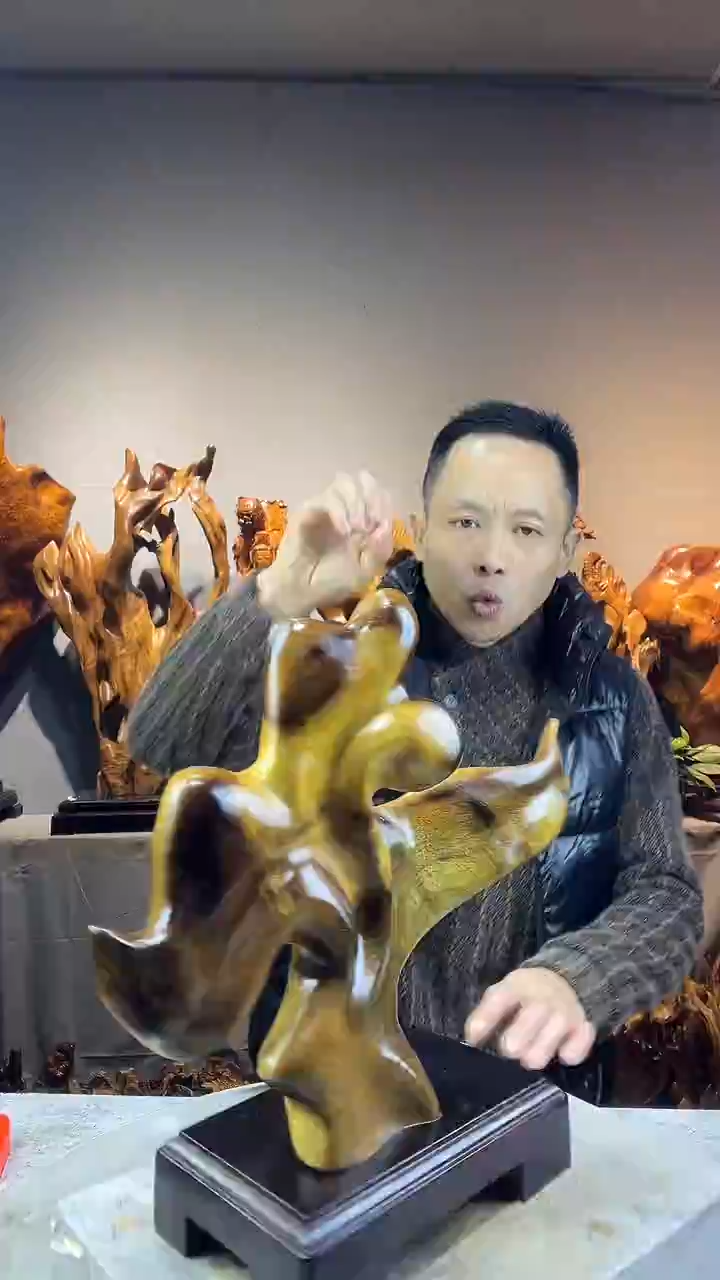 金丝楠冯*小叶桢楠随行摆件15