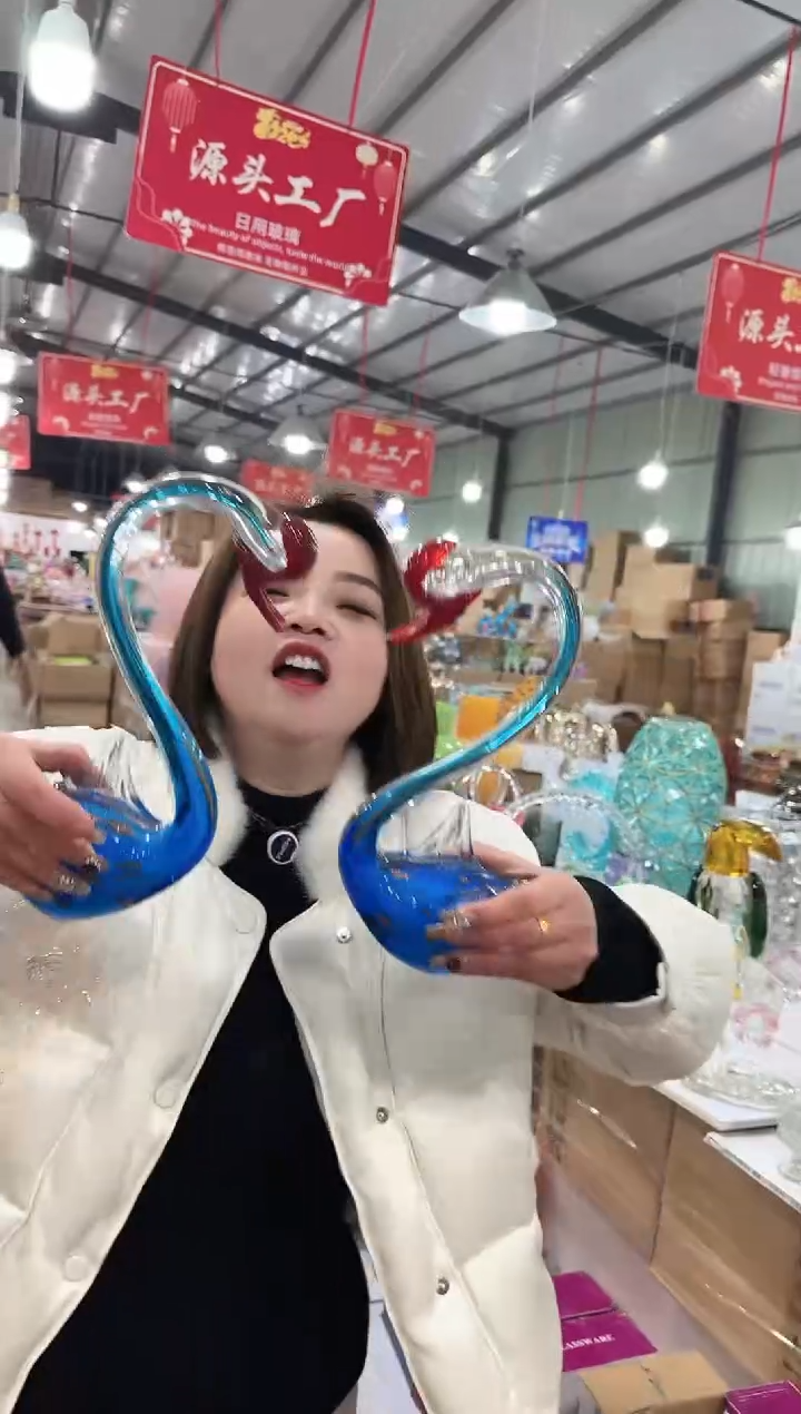 【闪购商品】玻璃于清花器J-早23