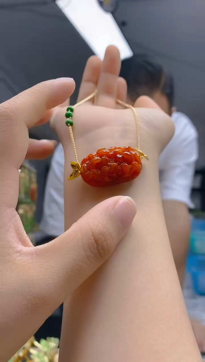 【闪购商品】翡翠耳饰合金0280翡翠锁骨链