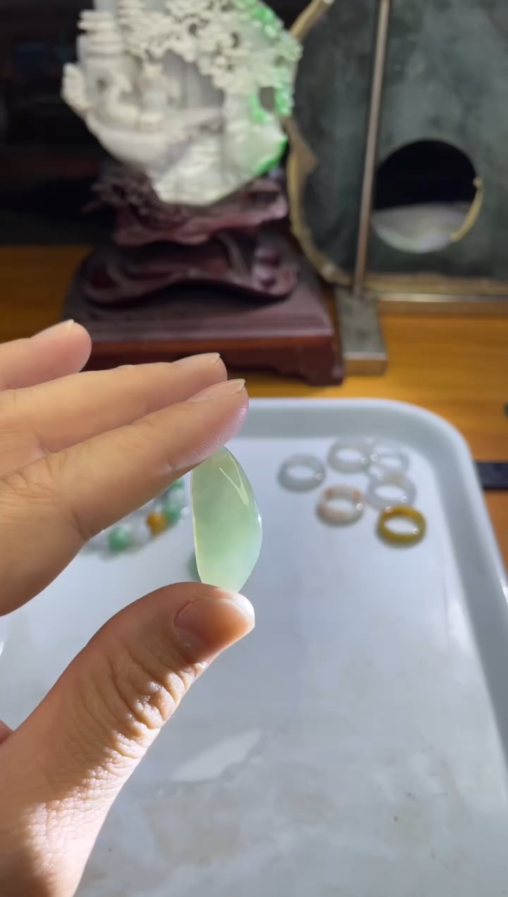 未镶嵌挂件翡翠 天然缅甸翡翠A货