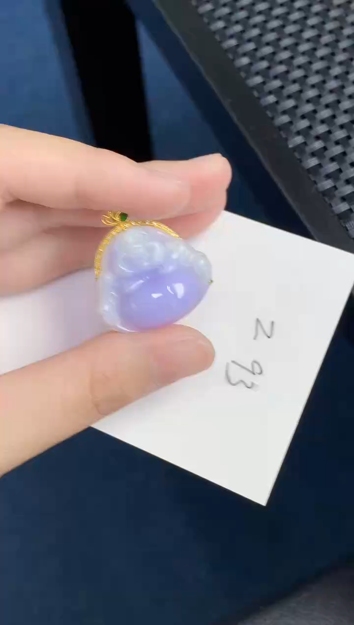 【闪购商品】翡翠颈饰18K金镶嵌000000000