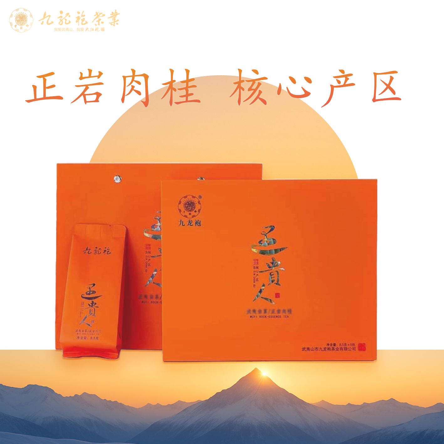 九龙袍核心产区肉桂遇贵人6泡礼盒装