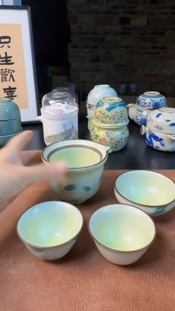 【闪购商品】杯德化白瓷，快客茶具