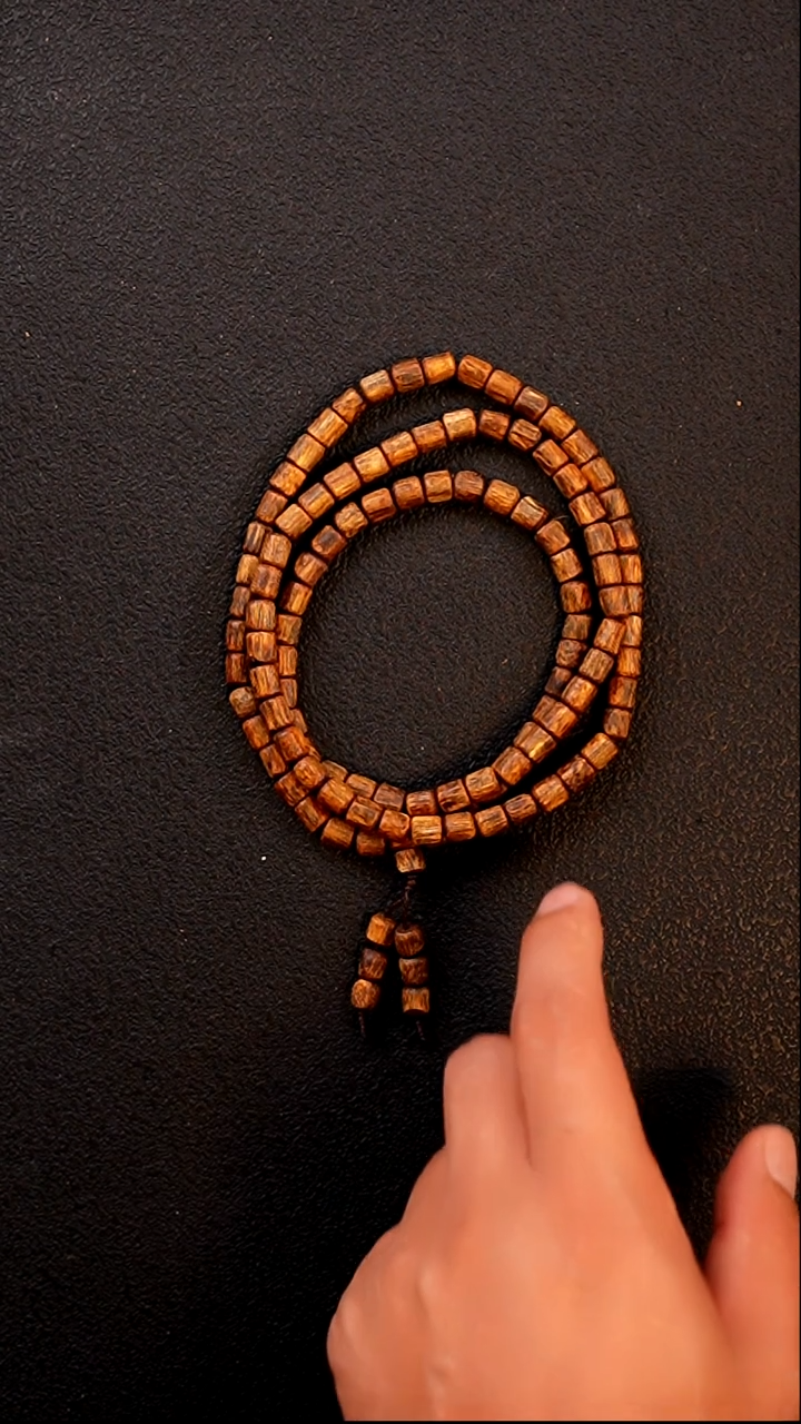 沉香手串【多样性发其一·15g±】海南白棋楠随型桶珠多圈