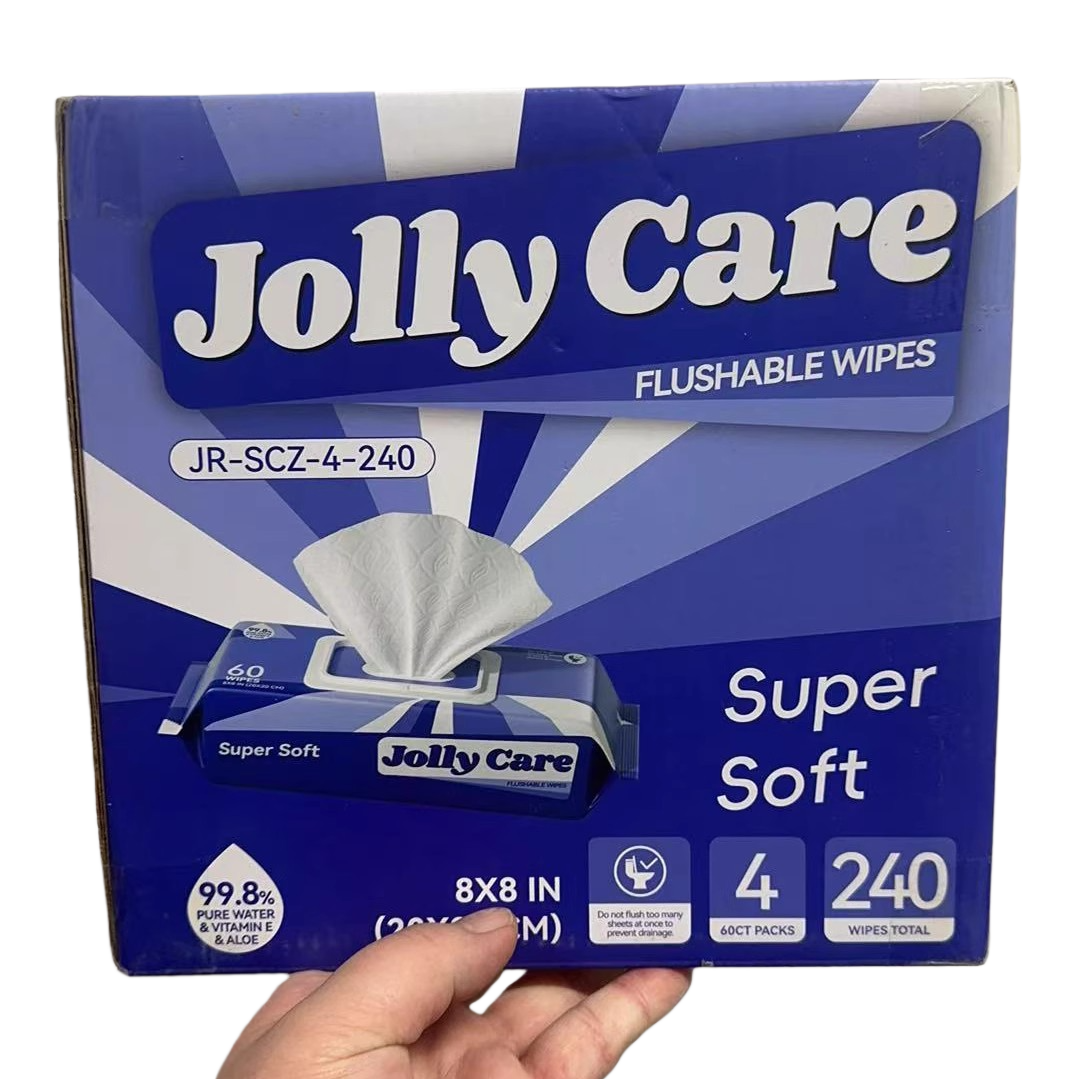 25120812B 可冲散型蓝色湿巾整箱4包装