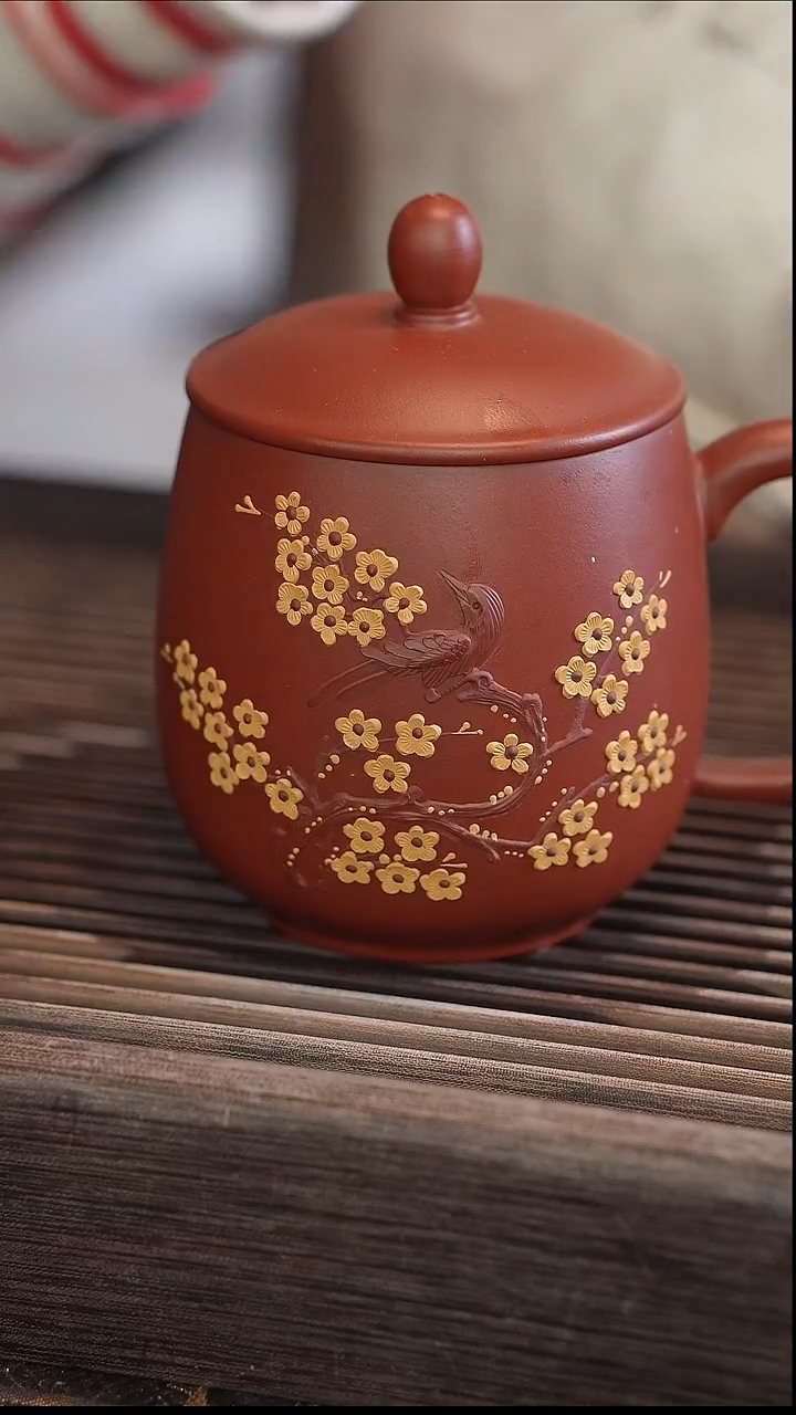 茶壶紫砂大红袍龙蛋喜上眉梢盖杯