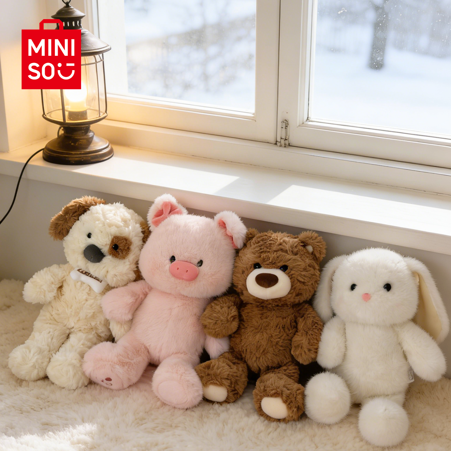 MINISO名创优品吉福特熊系列娃娃公仔可爱毛绒玩偶生日礼物送女生