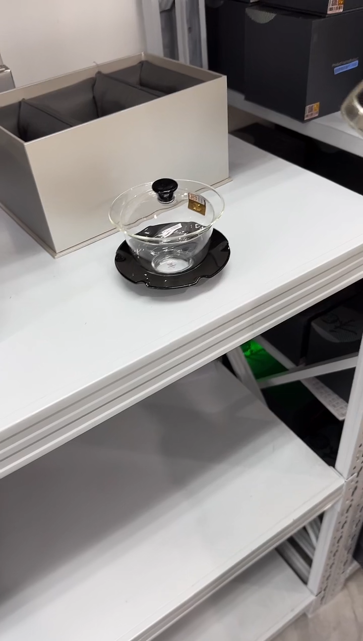 【闪购商品】@@禾器紫金标荷颂盖碗墨玉