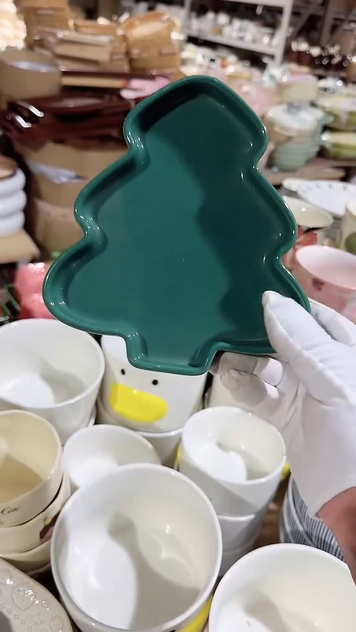 碗8英寸圣诞树微瑕 凑满20元包邮