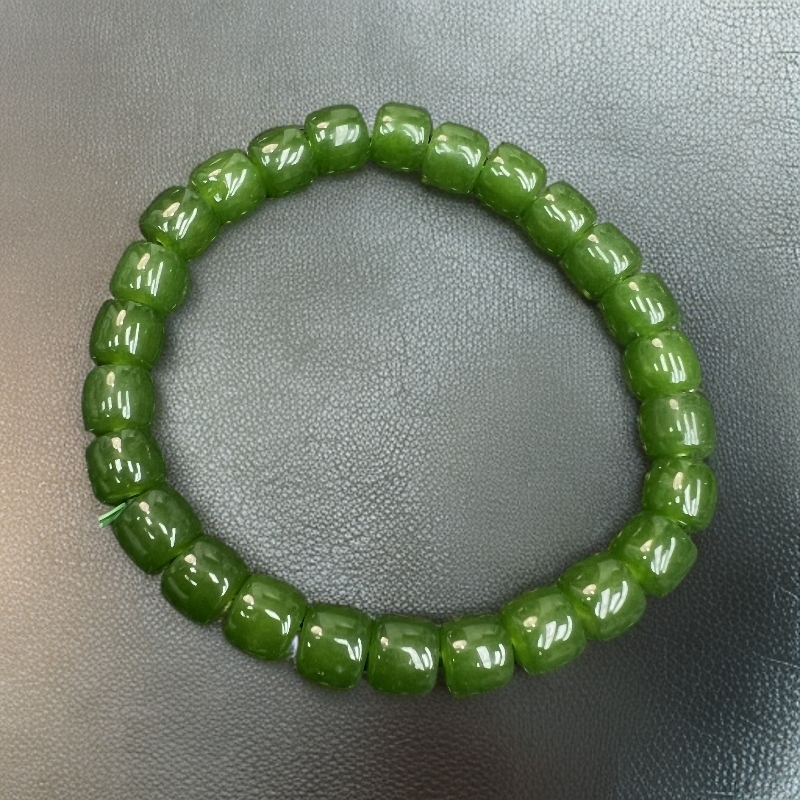 A624精品菠菜单圈8mm直切手串国风