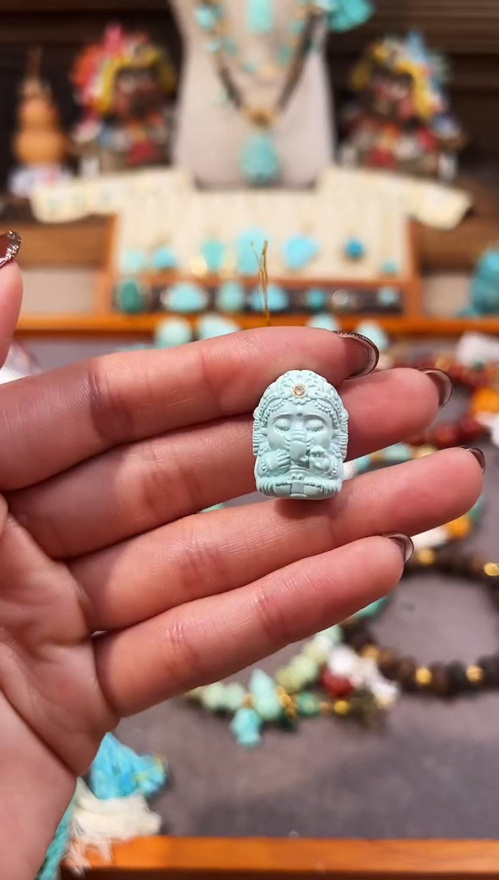 未镶嵌绿松石配饰象神