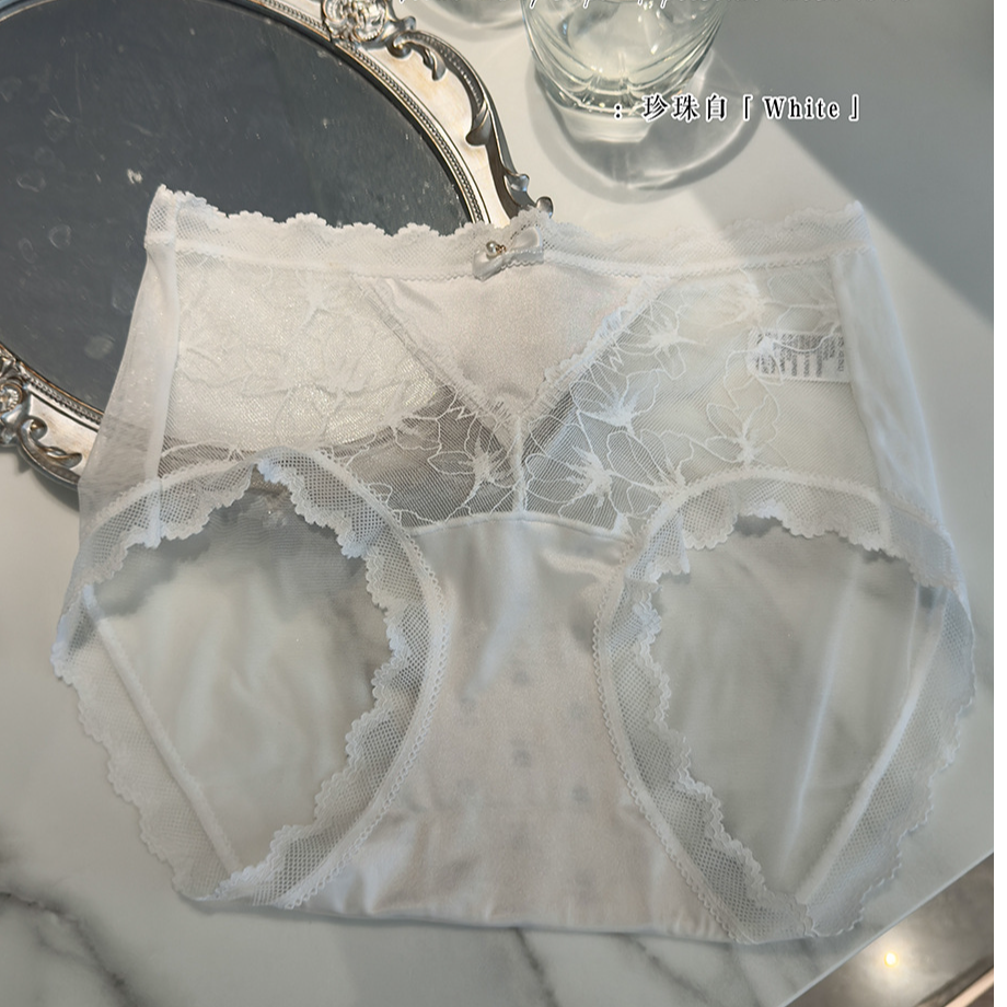 【浪漫女神】刺绣猫法式女生性感风三角内裤轻奢