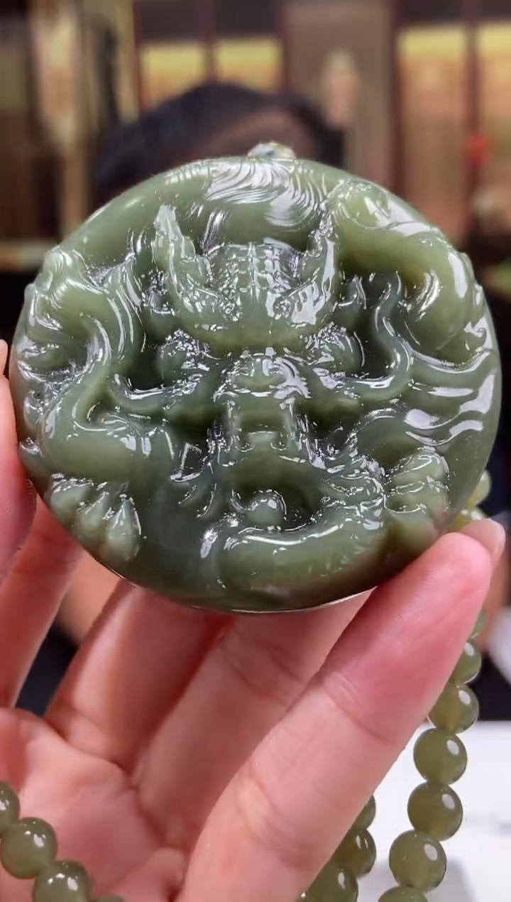 和田玉未镶嵌挂件311782    /多样性发一件