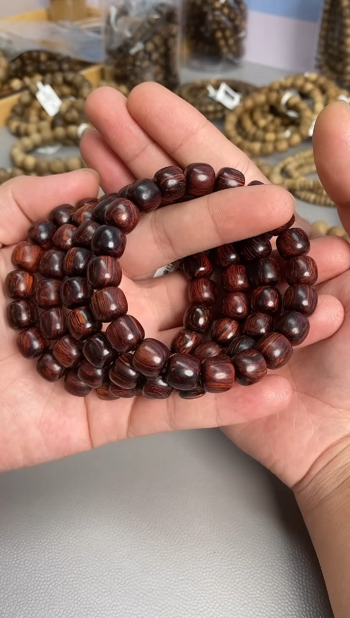 降真香手串/手链海南红降花梨公老型单圈1.1多样性发其一