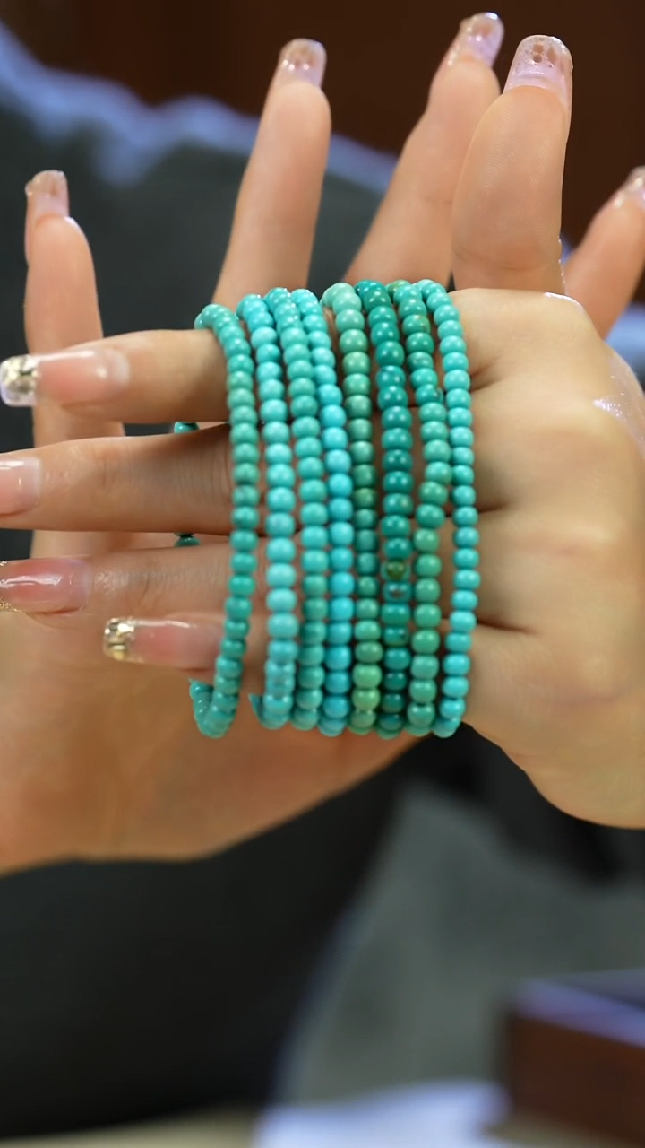 未镶嵌绿松石手串4mm➕·多样性发一