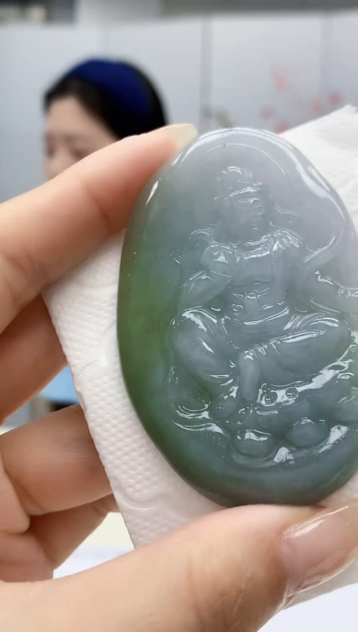 【闪购商品】定制翡翠未镶嵌0405lr-毛货挂件29