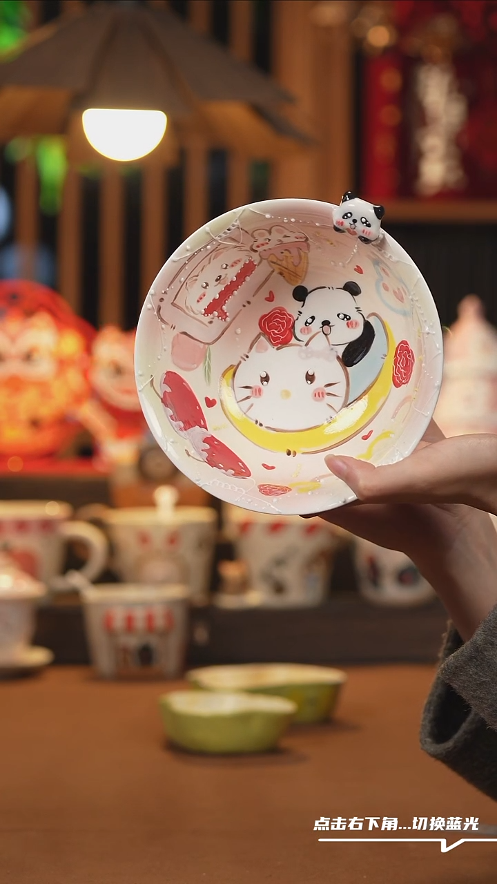 【闪购商品】杯子G065创意手绘陶瓷水杯