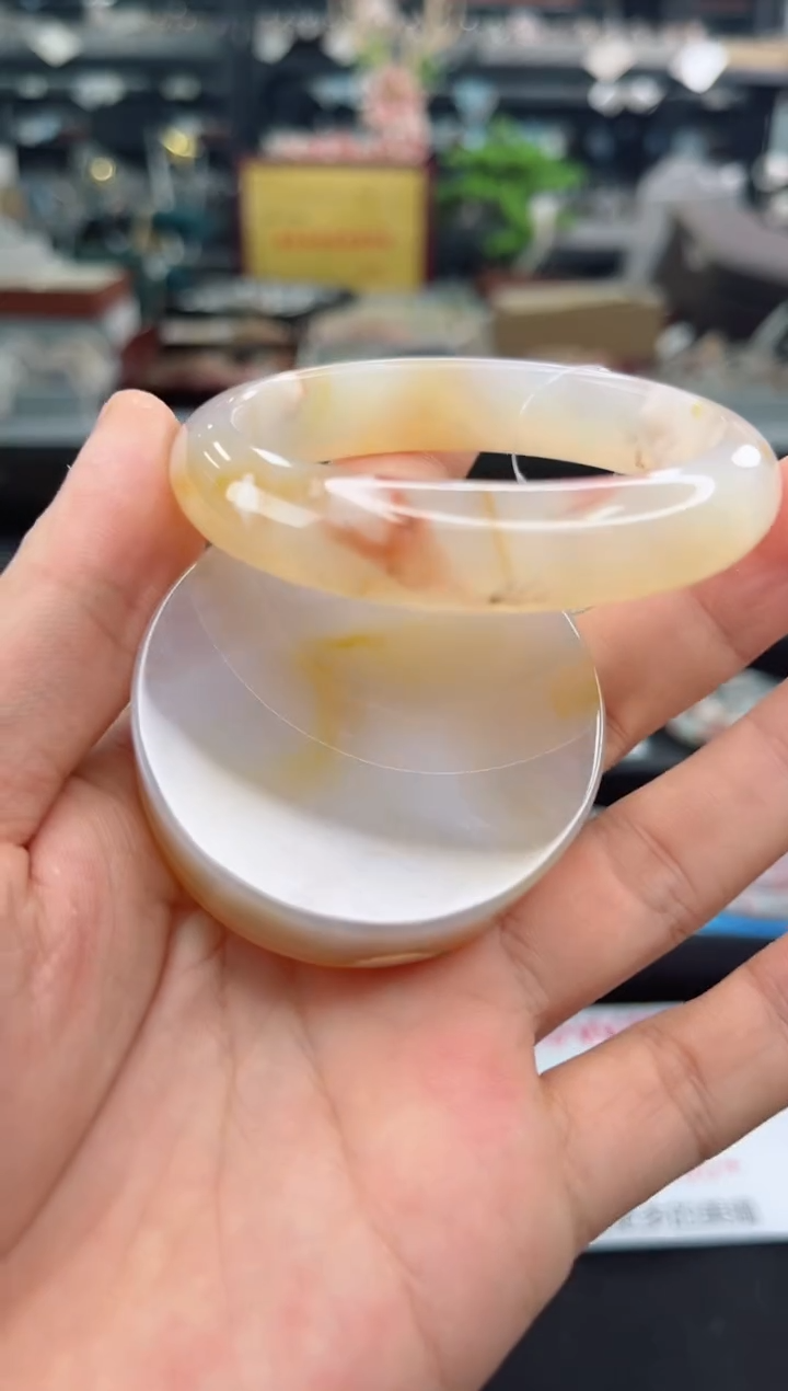 【闪购商品】石英质玉手镯未镶嵌54圈口（赠品镯心）3572112