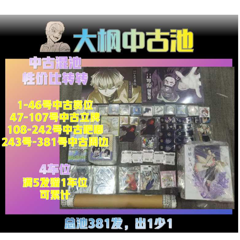 【大枫中古池】鬼灭之刃正版谷子日谷收藏盲盒（代拆）