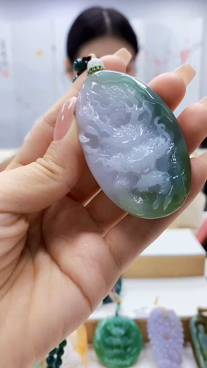 未镶嵌定制翡翠4812ty-毛货挂件10