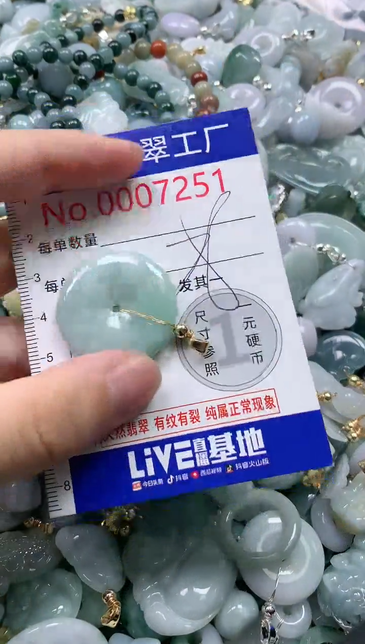 翡翠未镶嵌吊坠(不含链)7251