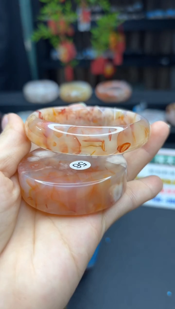 【闪购商品】石英质玉手镯未镶嵌2317（56圈赠送镯心）