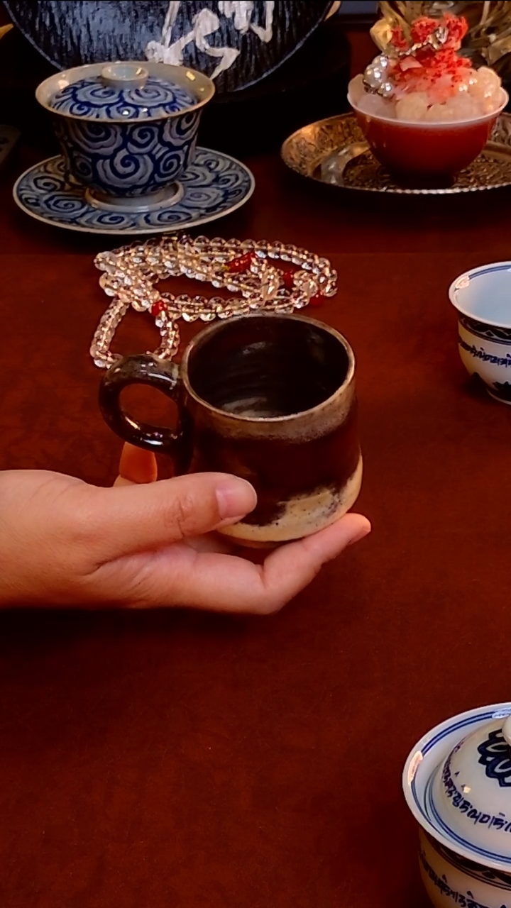 【  手工紫金釉咖啡杯】