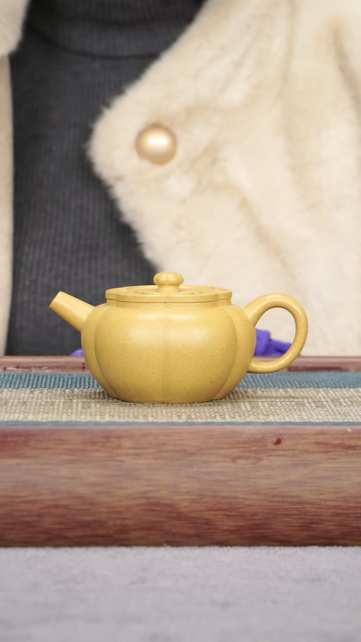 【闪购商品】紫砂茶壶黄金段 筋纹梅花