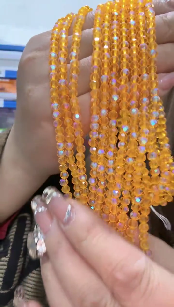 玻璃2359卡4水晶10条微光彩爱玛橙