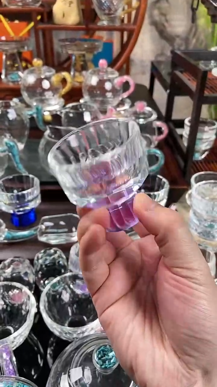 【闪购商品】紫色竖纹一体杯单个装