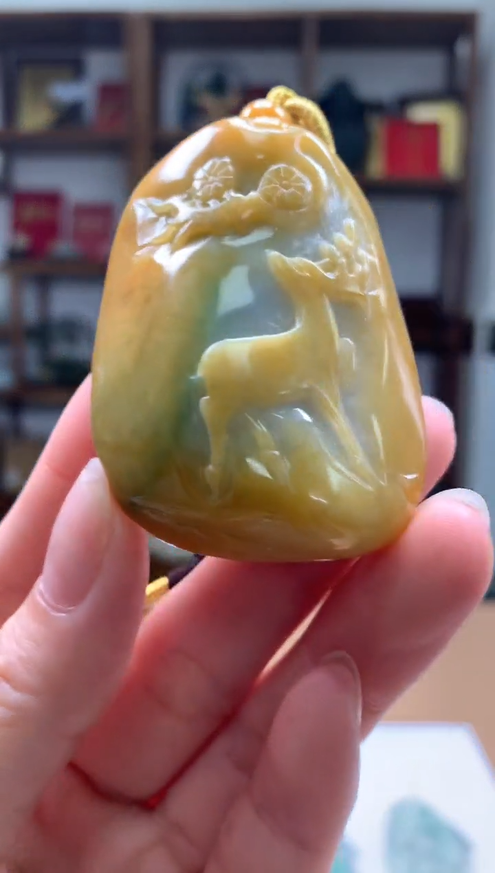 定制翡翠未镶嵌1105ry-毛货挂件11