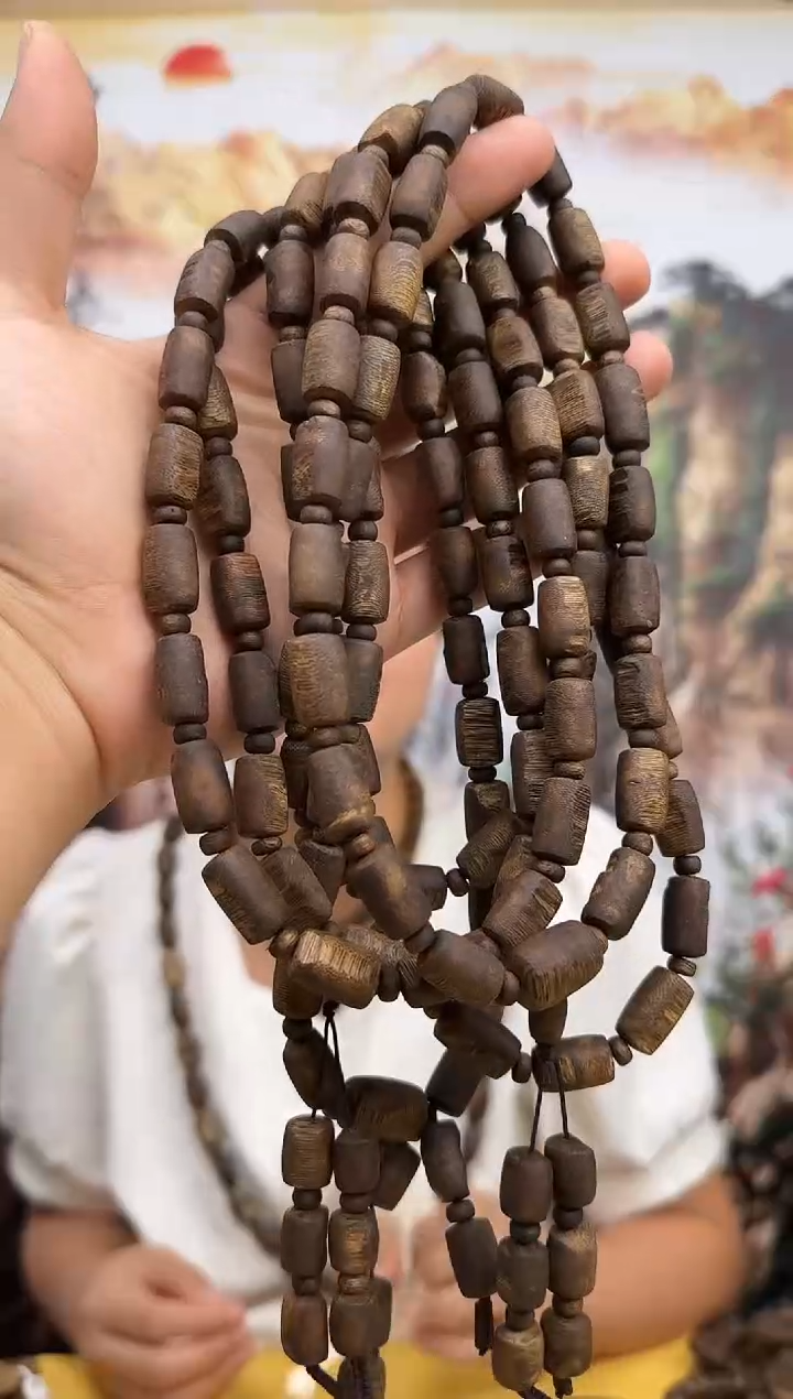 沉香手串奇楠白奇沉水浮留疤板头料多圈卡10-39克多样性发一条