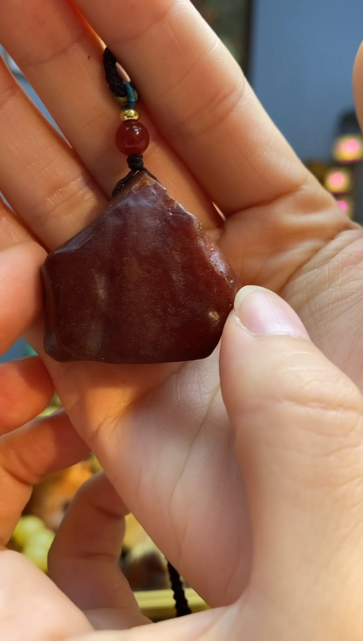 琥珀颈饰未镶嵌吊坠